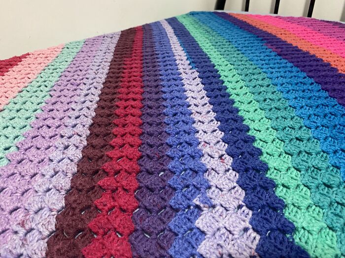 Rainbow C2c Blanket
