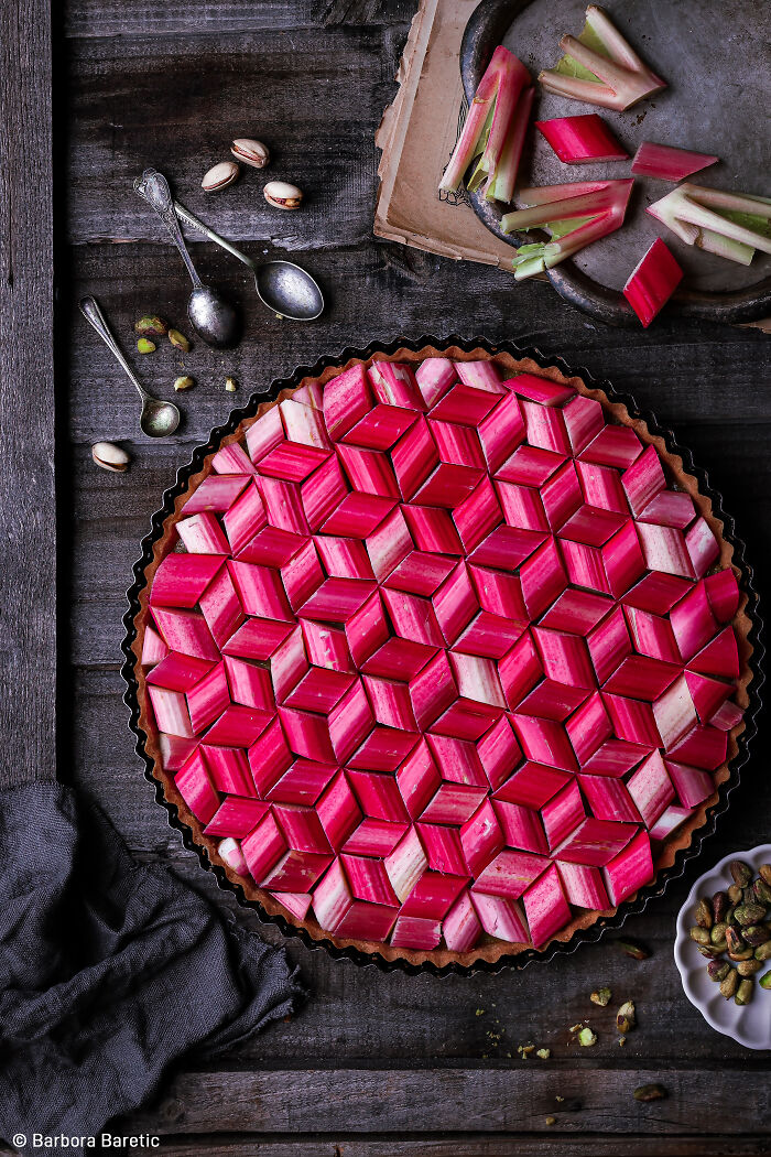 1st Place, Food Stylist Award: Rhubarb Puzzle Love By Barbora Baretic