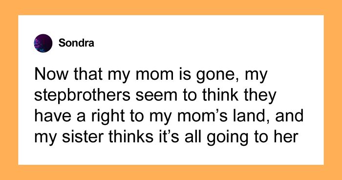 Hey Pandas, AITA For Involving A Lawyer Over The Inheritance With My Stepbrothers And Half-Sister?