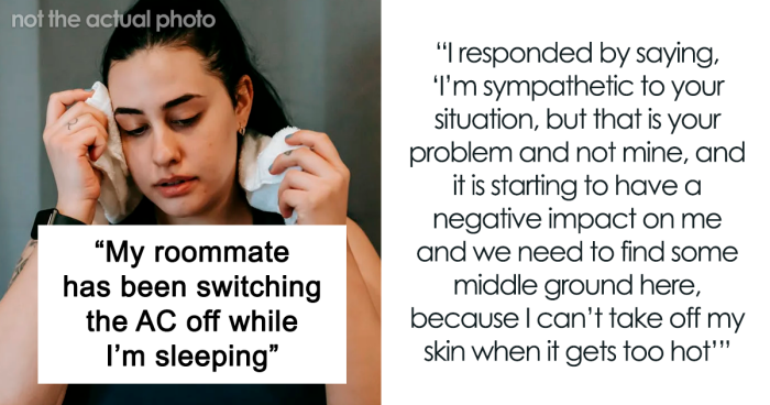 Woman Wakes Up Covered In Sweat, Roommate Refuses To Turn On AC Over Her Anorexia