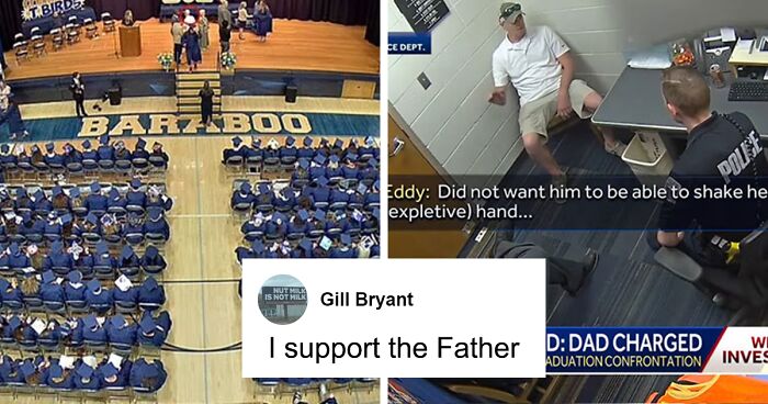 Dad Who Blocked Superintendent From Shaking Daughter’s Hand Has Lies Exposed After Arrest