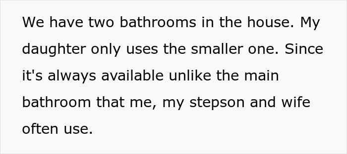 "AITA For Losing It After My Wife Wanted My Daughter To Stop Using The Bathroom In The House?"