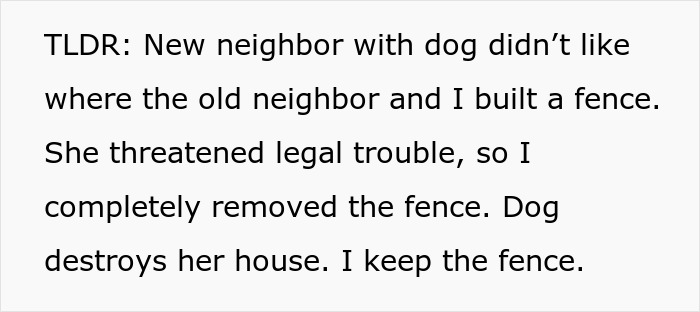 Annoying Woman Threatens To Sue Neighbor Over A Fence, Regrets It When He Tears It Down