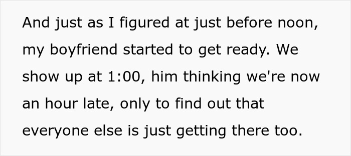 Woman Lies To BF About Event Start Date Because She's Tired Of His Selfish Behavior