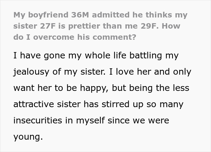 Man’s Thoughtless Remark About GF’s Sister Being Prettier Than Her Leaves Girlfriend Devastated