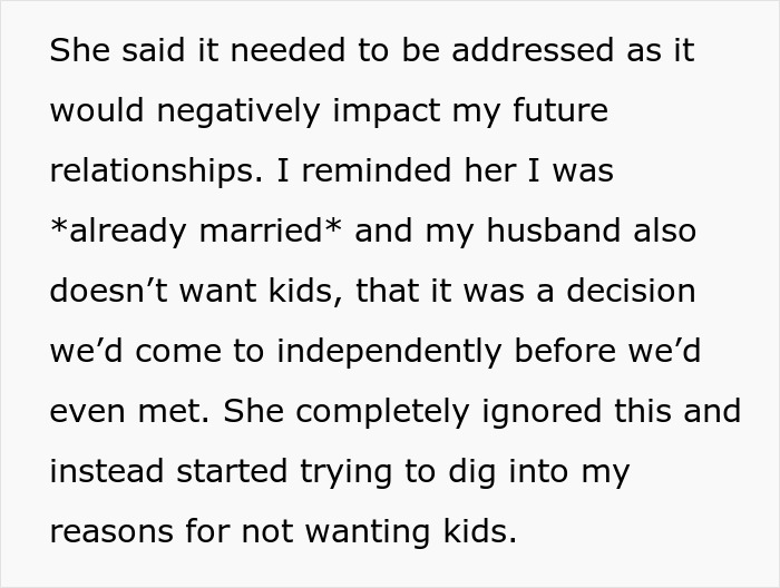 Married Lady Leaves Therapy 60 Minutes Early Because Therapist Tries To Correct Her Childfree Status