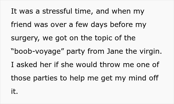 BF Demands GF Apologize For Having A 'Boob Voyage' Party