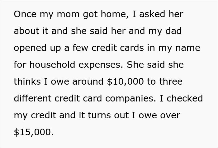 Parents Face The Police After Kid Finds $15K Credit Debt In Their Name