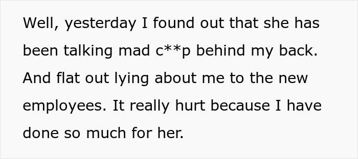 Woman Goes The Extra Mile For A Troubled Coworker, Discovers Her Toxicity And Takes Petty Revenge