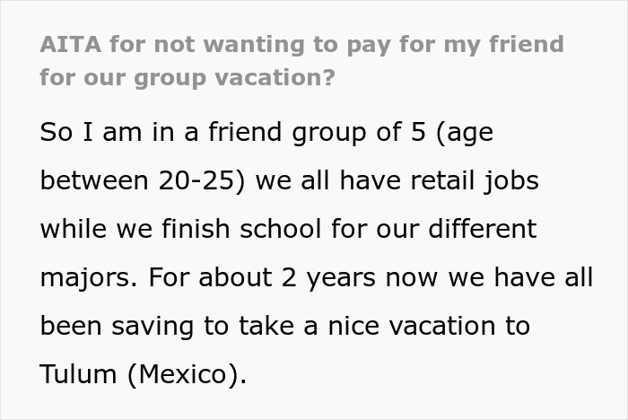 Internet Gives Unemployed Woman A Reality Check After She Expects Friends To Buy Her A Trip