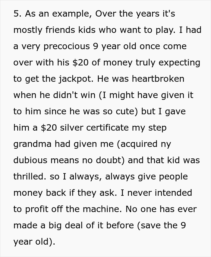 “AITA For Telling A Friend’s Friend He Couldn’t Keep The ‘Jackpot’ He Hit On My Slot Machine?”