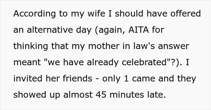 Man Furious After In-Laws Exclude Him From Wife's Secret Birthday Dinner, She Defends Them