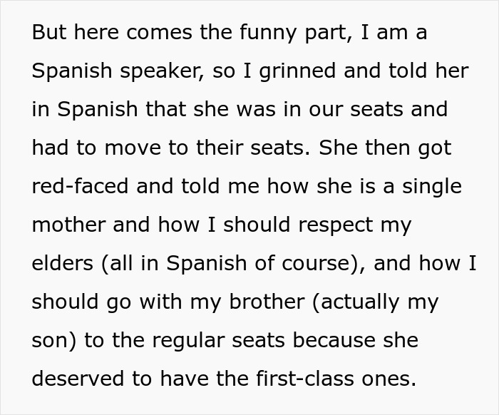 Dad Puts Entitled Karen In Her Place After She Tried To Steal His First-Class Seats