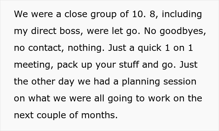 “I Slack Off, Do The Bare Minimum”: Guy Shocked 80% Of His Team Is Fired