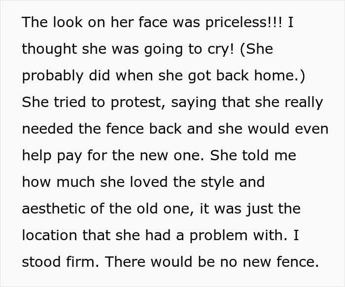 Annoying Woman Threatens To Sue Neighbor Over A Fence, Regrets It When He Tears It Down