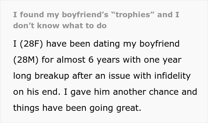 Woman Is Disturbed To Find BF s Hidden  Trophies   Internet Urges Her To Run - 41