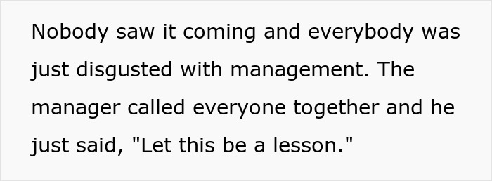 Manager Unjustly Fires Worker On The Spot And Says "Let This Be A Lesson" But Everyone Is Perplexed