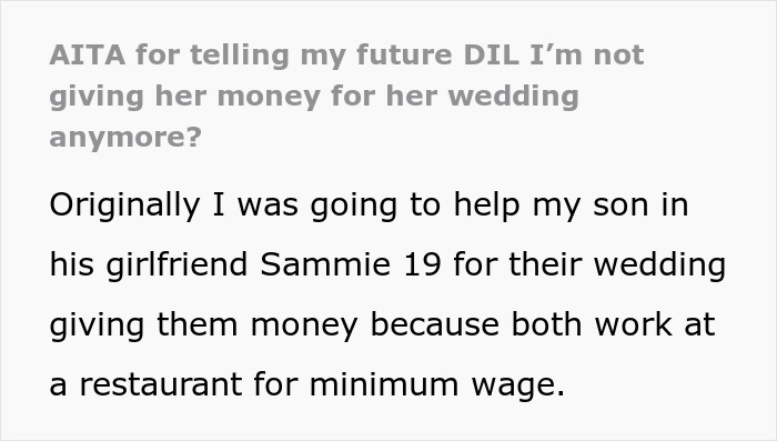Parent Wants To Help Son And His Bride Out Financially, Refuses After Bride Picks $10k Wedding Dress