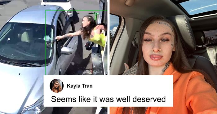 Woman Who Smashed Customer’s Windshield After He Threw Coffee At Her Defends Herself From Critics