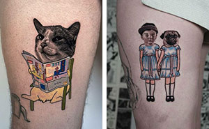 37 Tattoos That Blend Two Distinct Styles Into One, By Mat Rule (New Pics)