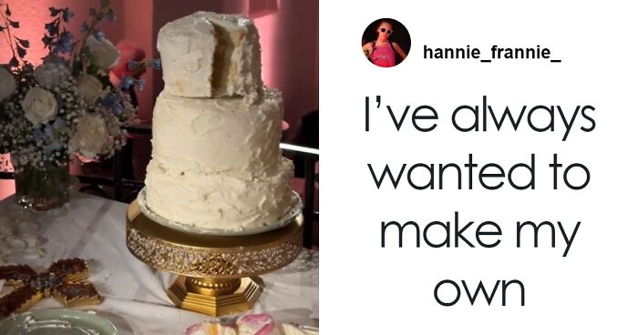 Bride Takes DIY Weddings To The Extreme By Making Her Own Cake The Morning Of The Ceremony