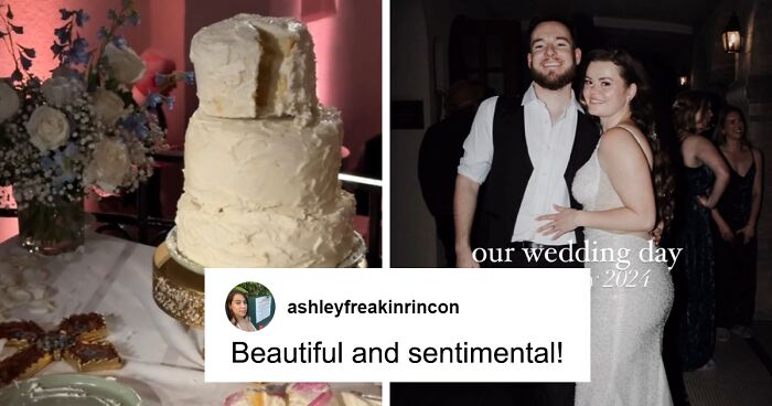 Bride Surprises Guests By Assembling Wedding Cake Live With Husband