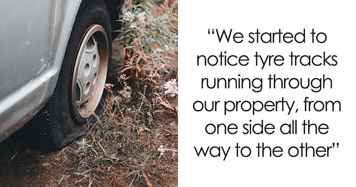 Woman Prevents Random Truck From Passing Through Her Property By Hiding Star Pickets In Her Lawn