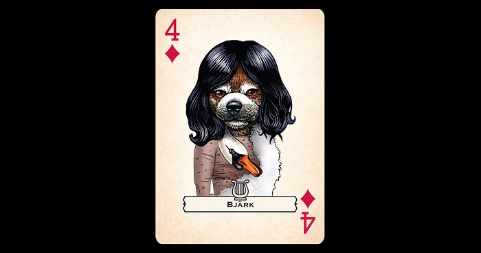 Artist Illustrates Card Decks Inspired By Famous People Or Characters That Pose As Dogs Or Cats (24 Pics)