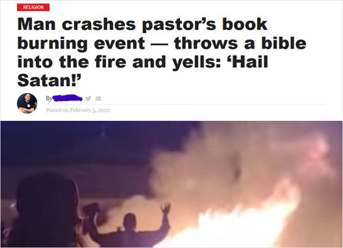 Someone Crashed The Tennessee Pastor's Book Burning Pogrom