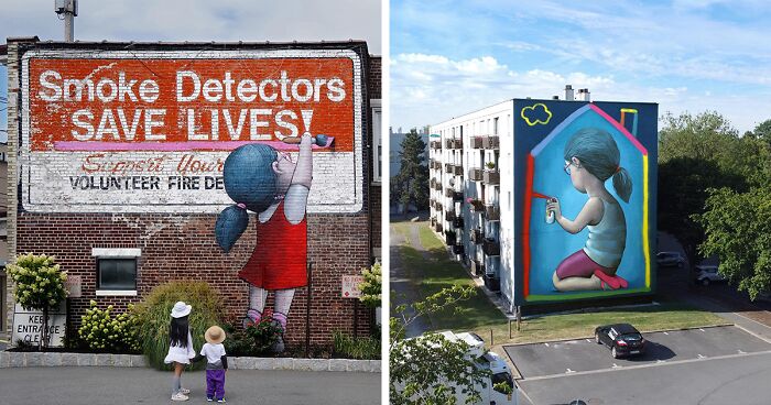 Artist Transforms Boring Buildings And Walls By Creating Spectacular Murals (17 New Pics)