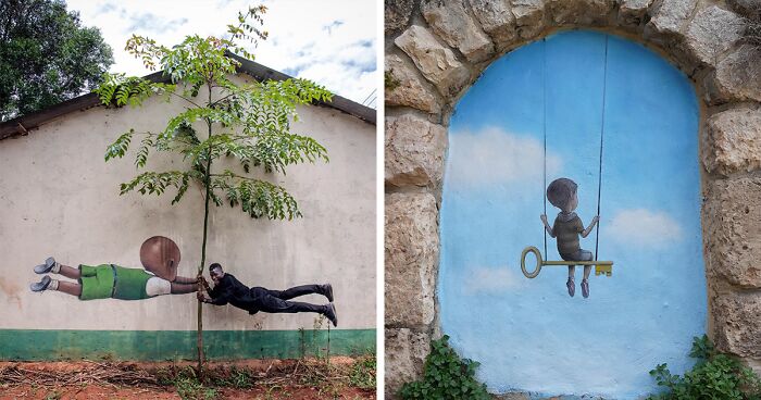 Artist Transforms Boring Buildings And Walls By Creating Spectacular Murals (17 New Pics)