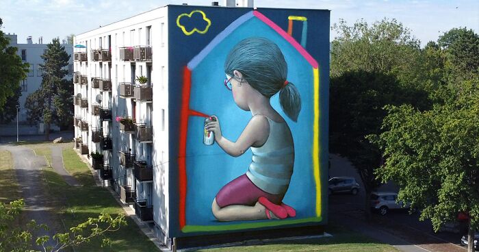 This Artist Brightened Up Grey Surroundings With 17 New Wall Paintings