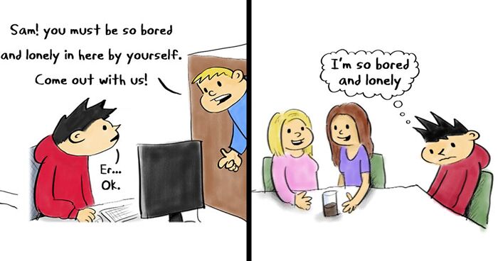 Socially Awkward Misfit: My 40 Comics About Being An Introvert