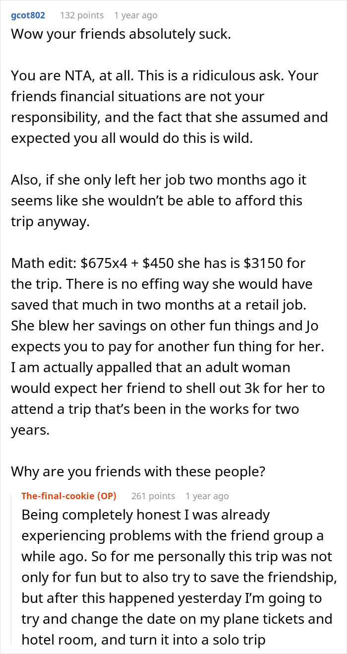 Internet Gives Unemployed Woman A Reality Check After She Expects Friends To Buy Her A Trip