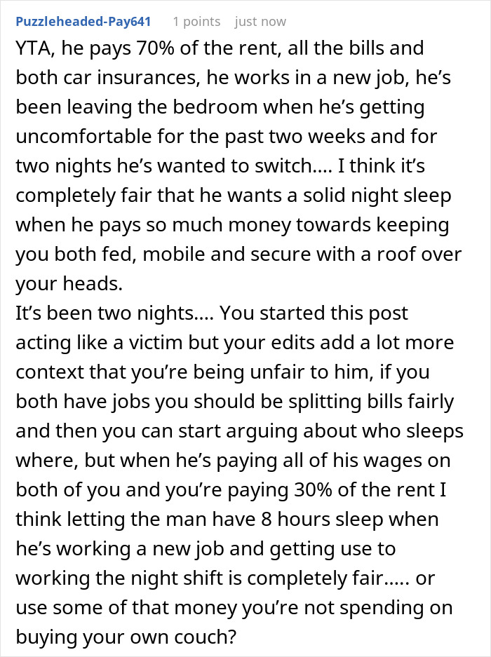 Guy Wants Girlfriend To Sleep On The Floor Instead Of In Bed With Him, She Asks For Advice