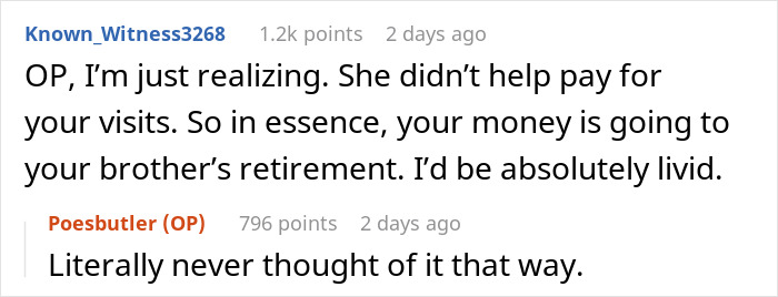 Mom Leaves $250k Inheritance To Son, Throws A Fit When Daughter Stops Looking After Her