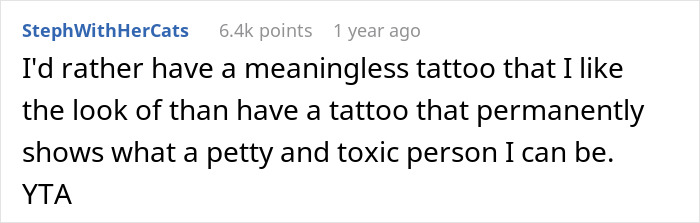 Parent Copies 19 Y.O. Son’s Tattoo To Prove A Point, Gets Called A Jerk