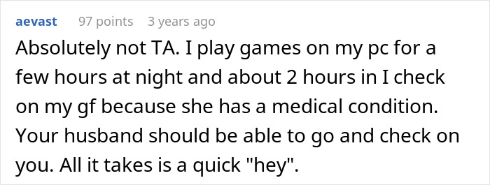 Wife Asks Husband To Check In With Her Once During His Gaming Sessions For Her Safety, He Refuses