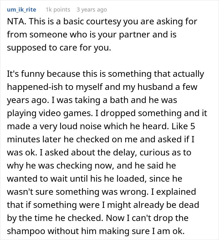 Wife Asks Husband To Check In With Her Once During His Gaming Sessions For Her Safety, He Refuses