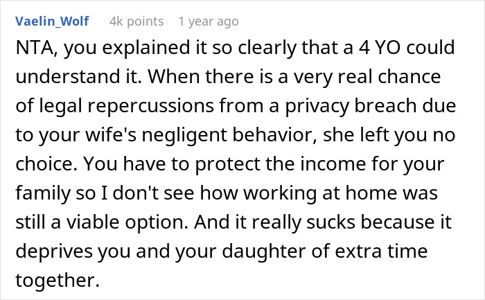 Wife Ignores Man’s Home Office Rules, Pushes Him To The Limit, Drama Ensues When He Cancels WFH