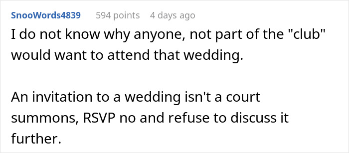 Couple Demands Every Single Wedding Guest Be Naked At Their Wedding, Furious When People Refuse