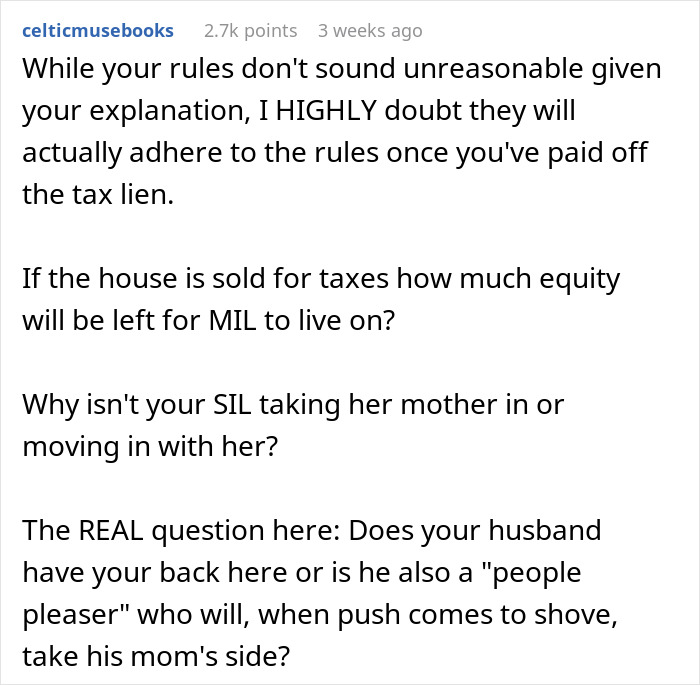 MIL And Her BF Are Furious After DIL Sets Boundaries When They Move In With Her