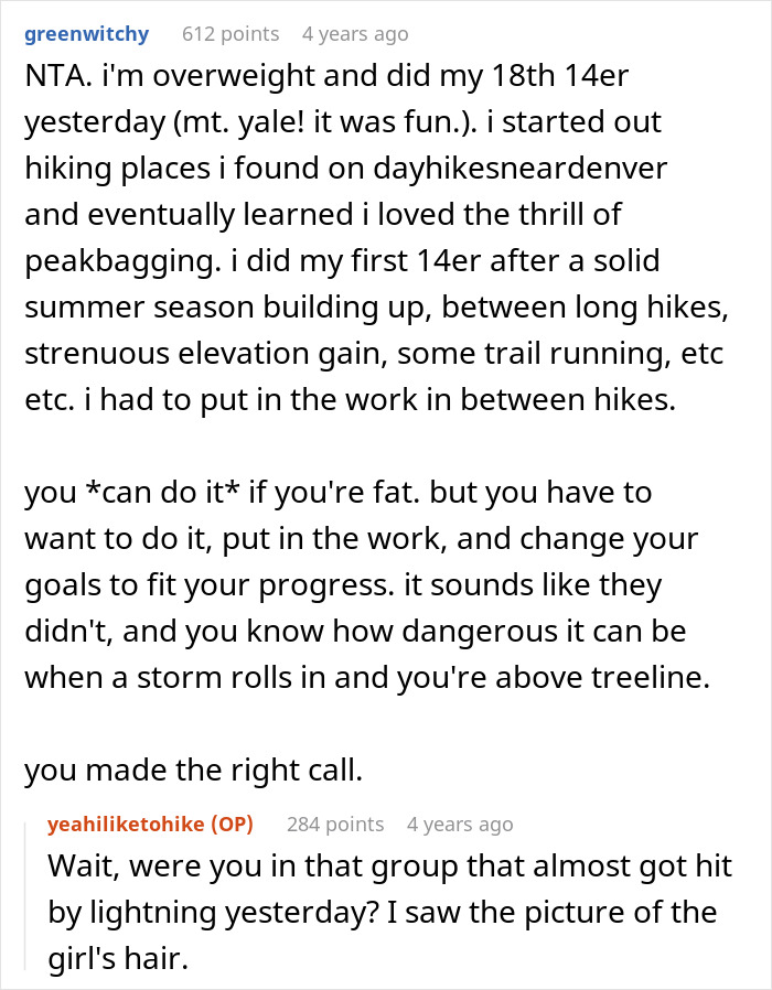 “AITA For Canceling On A Group Of Very Out Of Shape Women That Hired Me To Guide Their Hikes?”