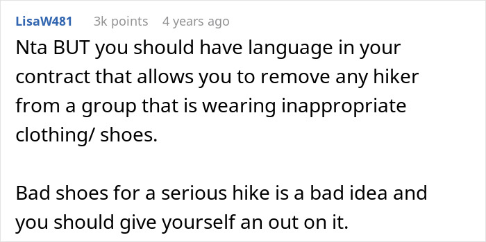 “AITA For Canceling On A Group Of Very Out Of Shape Women That Hired Me To Guide Their Hikes?”