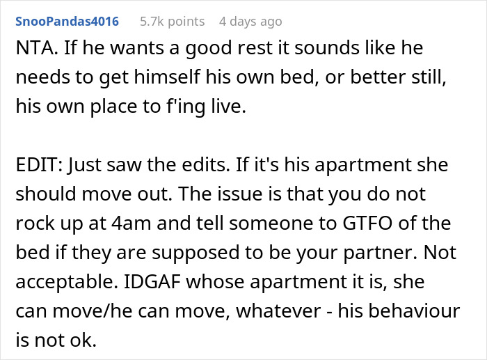 Guy Wants Girlfriend To Sleep On The Floor Instead Of In Bed With Him, She Asks For Advice