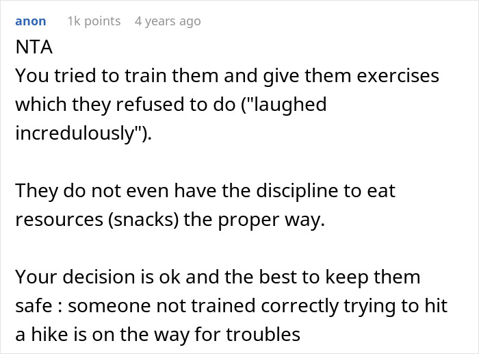 “AITA For Canceling On A Group Of Very Out Of Shape Women That Hired Me To Guide Their Hikes?”