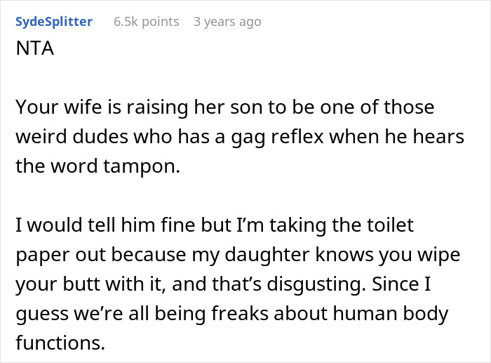 "AITA For Losing It After My Wife Wanted My Daughter To Stop Using The Bathroom In The House?"