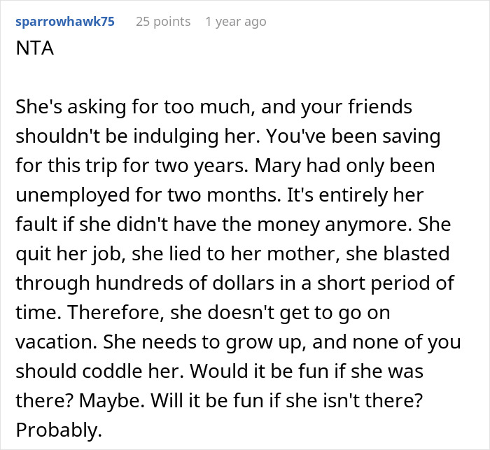 Internet Gives Unemployed Woman A Reality Check After She Expects Friends To Buy Her A Trip