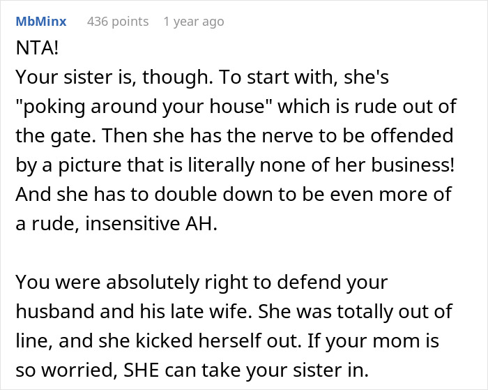 Woman Disrespects Brother-In-Law’s First Wife, Who Died In An Accident, Gets Thrown Out