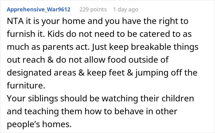 Drama Ensues After Man Declines Siblings' Suggestions To Childproof His New House